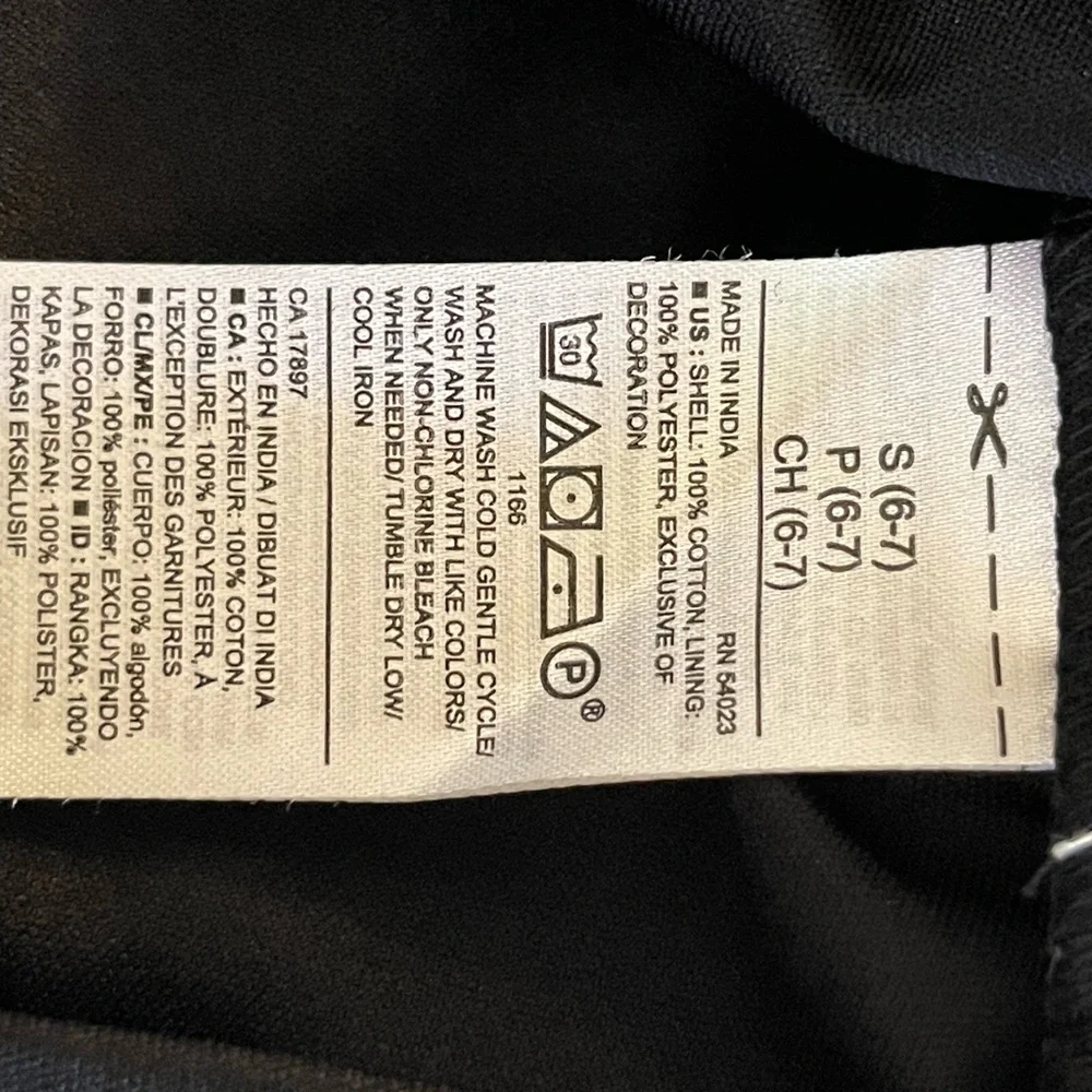 Old Navy Black Dress with Lace Accents girls small